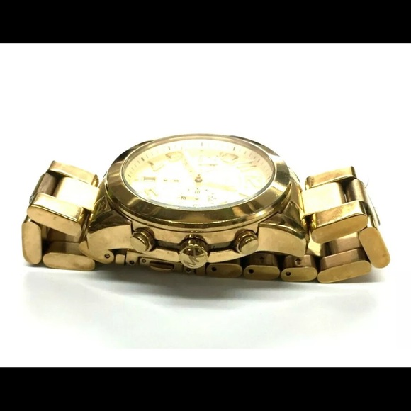 Michael Kors MK5726 Gold Chronograph Unisex Watch - Picture 5 of 8